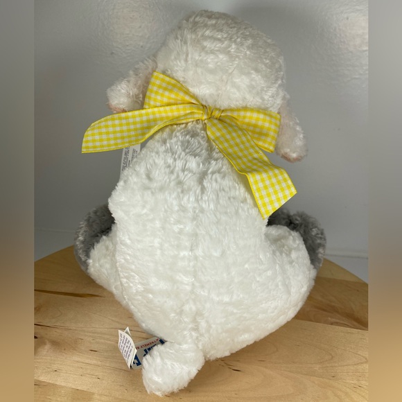 🆕Mary Meyer “Lucy Lamb” Flip flops plush lamb Easter stuffed toy NWT 11” white - Picture 5 of 13
